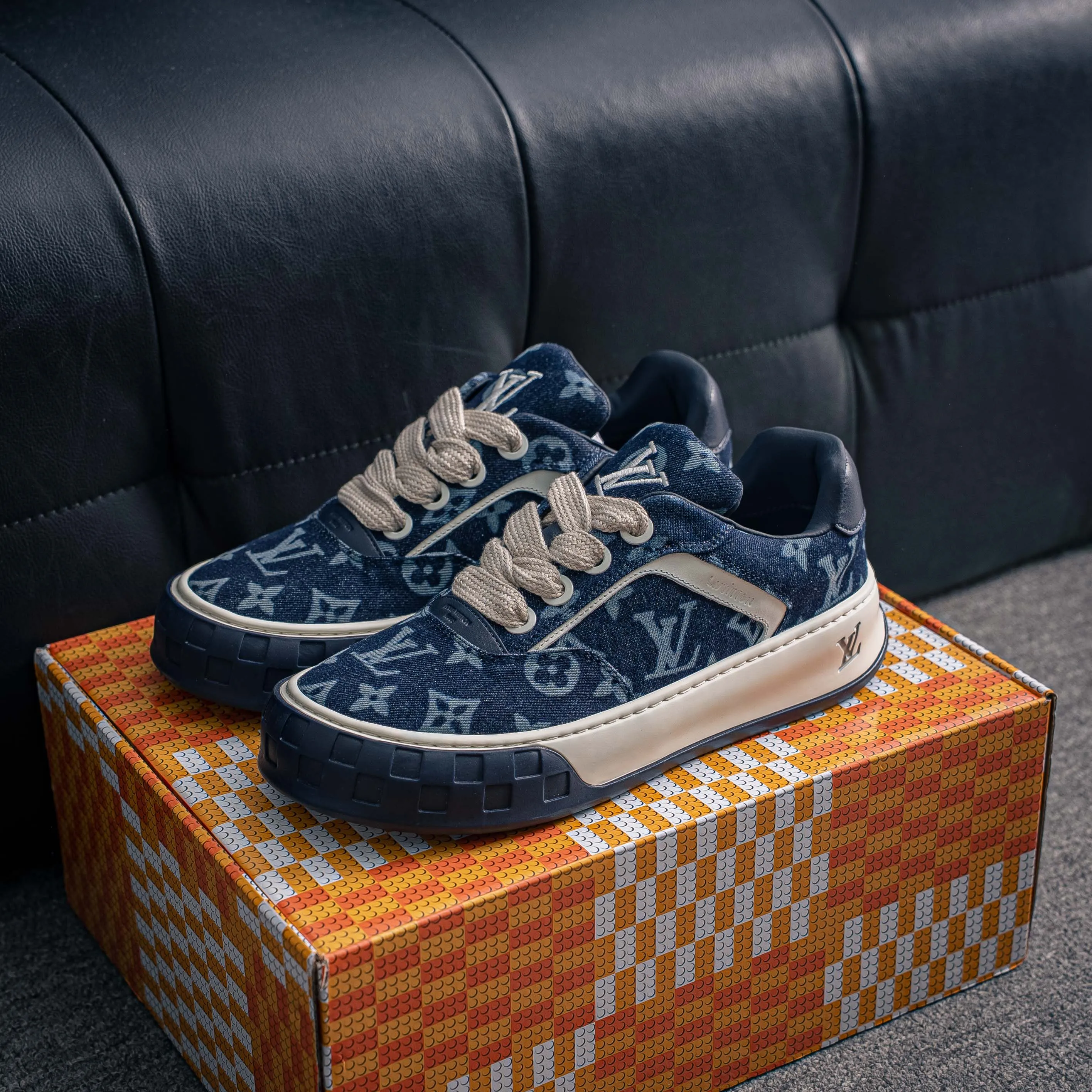 # Premium -- LOUIS VUITTON Tilted Series｜2026 LV Tilted Low Sneakers Series Low-Top Retro Skate Shoes Men Shoes｜